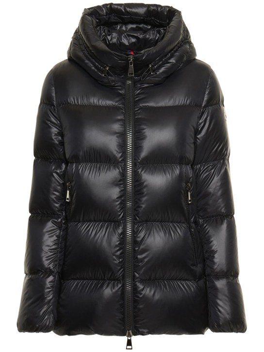 Moncler: Seritte nylon down jacket - Black - women_0 | Luisa Via Roma