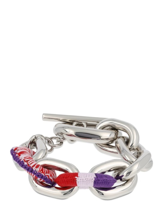 Rabanne: XL Link crochet bracelet - Multi/Silver - women_0 | Luisa Via Roma