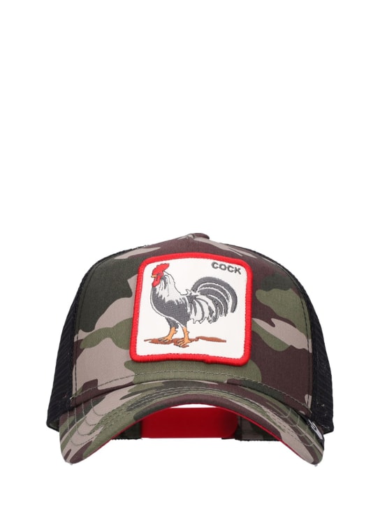 Goorin Bros: The Rooster trucker hat w/ patch - Green - women_0 | Luisa Via Roma