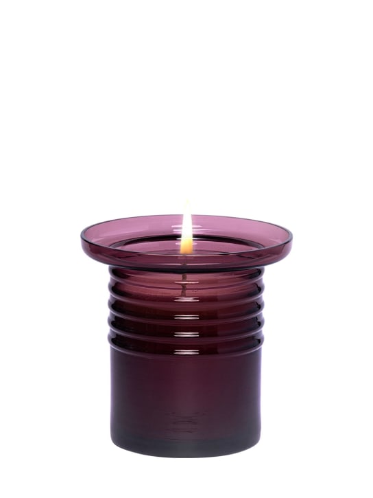 Aina Kari: Fenice Murano glass candle - Purple - ecraft_0 | Luisa Via Roma