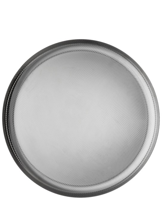 Alessi: 18/10 stainless steel round tray - Silver - ecraft_1 | Luisa Via Roma
