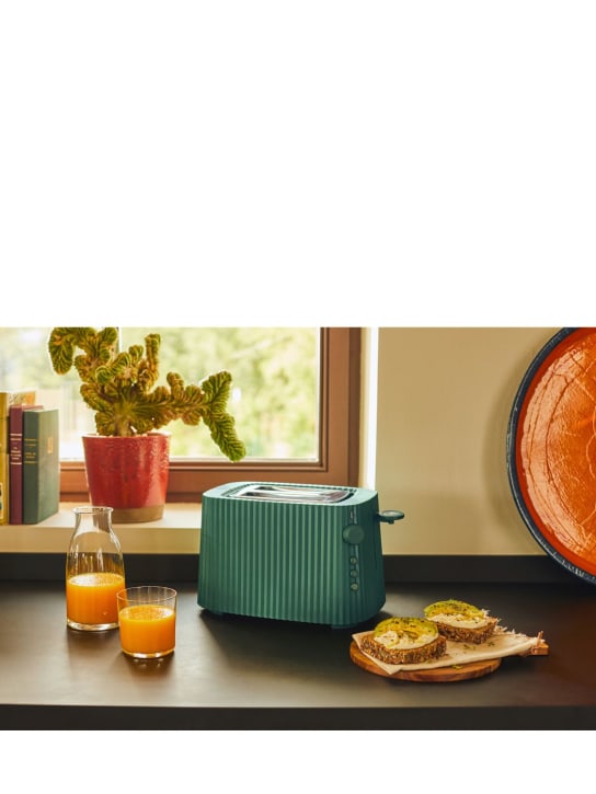 Alessi: Plissé electric toaster - Green - ecraft_1 | Luisa Via Roma