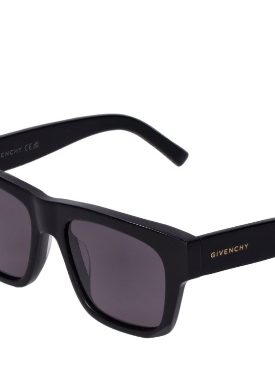 Givenchy: Eckige Sonnenbrille aus Acetat „GV Day“ - Black/Smoke - women_1 | Luisa Via Roma