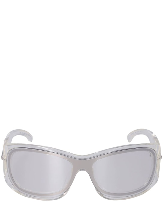 Givenchy: Occhiali da sole G180 - Clear/Mirror - men_0 | Luisa Via Roma