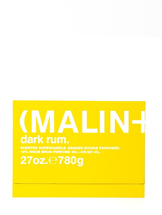 Malin + Goetz: 760gr Dark Rum Super Candle - Transparent - beauty-men_1 | Luisa Via Roma