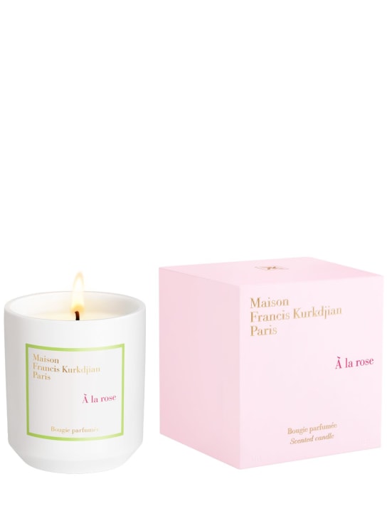 Maison Francis Kurkdjian: 280gr A la Rose scented candle - Durchsichtig - beauty-women_0 | Luisa Via Roma