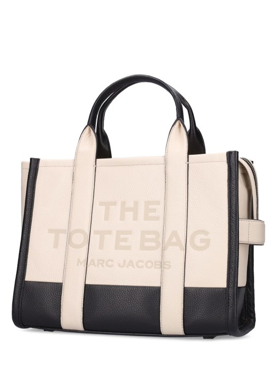 Marc Jacobs: The Medium tote leather bag - Ivory/Multi - women_1 | Luisa Via Roma