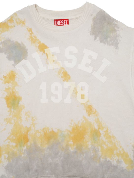 Diesel Kids: Sudadera de algodón tie dye - Multicolor - kids-girls_1 | Luisa Via Roma