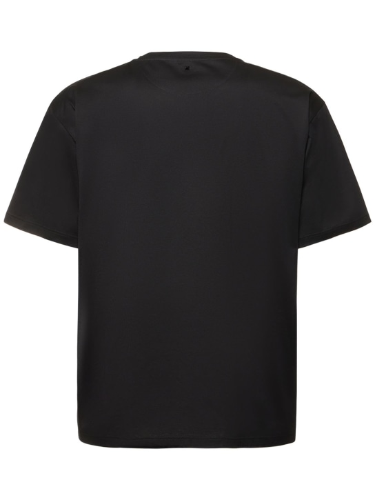 Valentino: Cotton jersey t-shirt - Black - men_1 | Luisa Via Roma
