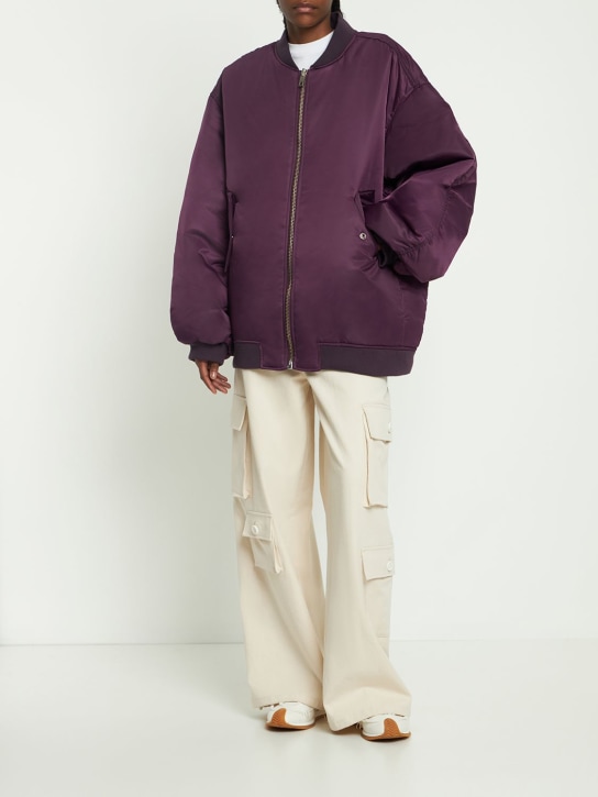The Frankie Shop: Astra nylon bomber jacket - Purple - women_1 | Luisa Via Roma