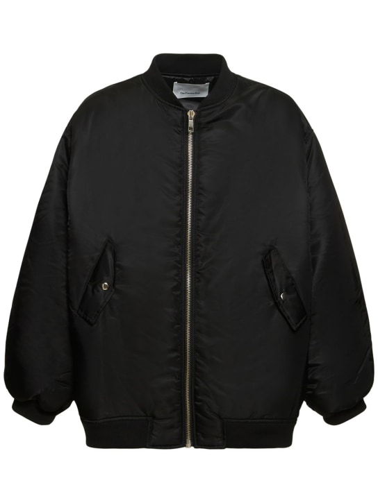 The Frankie Shop: Astra nylon bomber jacket - Black - men_0 | Luisa Via Roma
