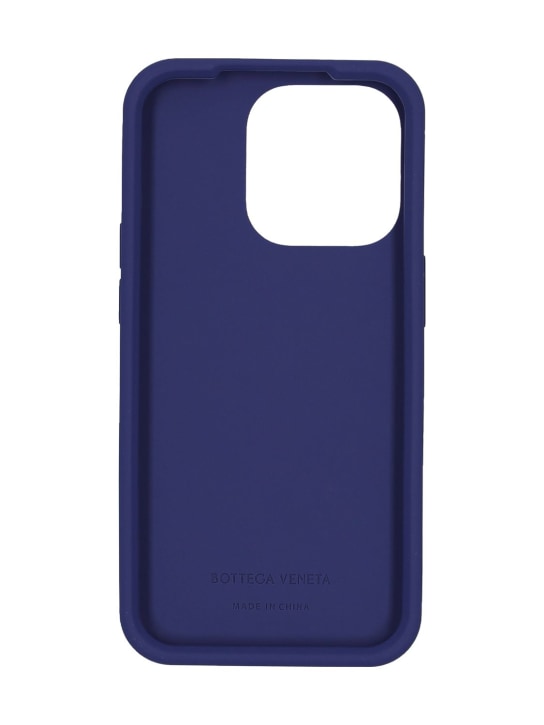 Bottega Veneta: Tech rubber iPhone 14 Pro case - Cruise - men_1 | Luisa Via Roma