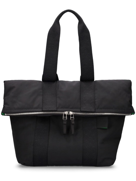 Bottega Veneta: Small voyager backpack - Black - men_0 | Luisa Via Roma