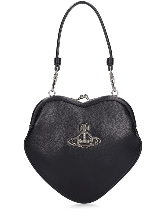 Vivienne Westwood: Belle Heart Frame faux leather bag - Black - women_0 | Luisa Via Roma