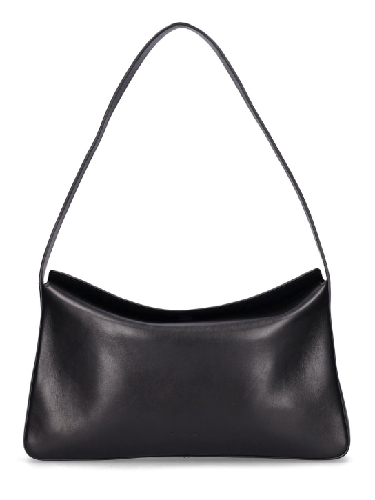 Aesther Ekme: Soft smooth leather shoulder bag - Black - women_0 | Luisa Via Roma