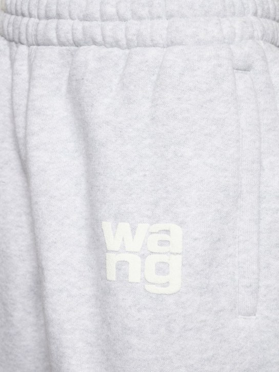 Alexander Wang: Essential cotton terry sweatpants - Grey - women_1 | Luisa Via Roma