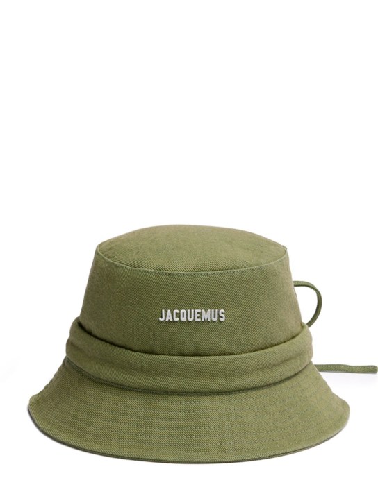 Jacquemus: Le Bob Gadjo bucket hat - Khaki - women_0 | Luisa Via Roma