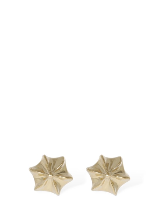 Maison Margiela: Timeless stud earrings - Gold - women_0 | Luisa Via Roma