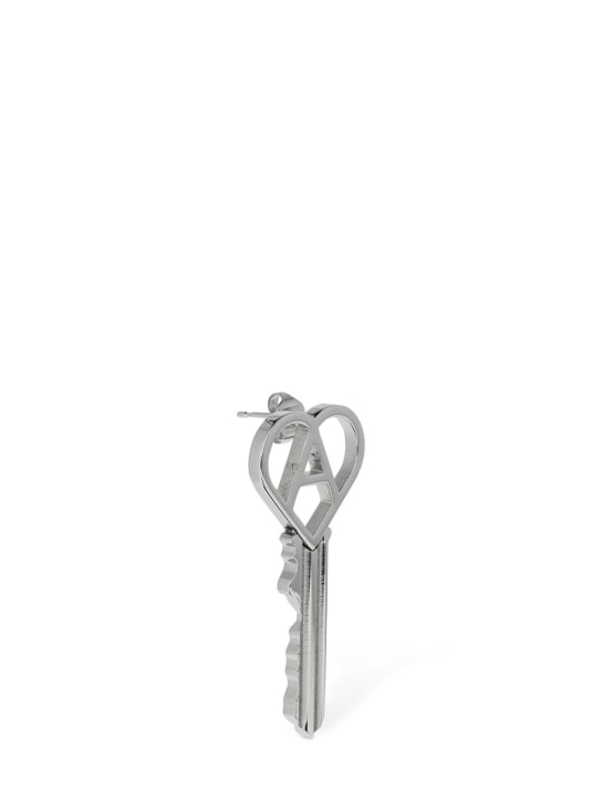 1017 Alyx 9sm: "A" heart key mono earring - Silver - women_1 | Luisa Via Roma