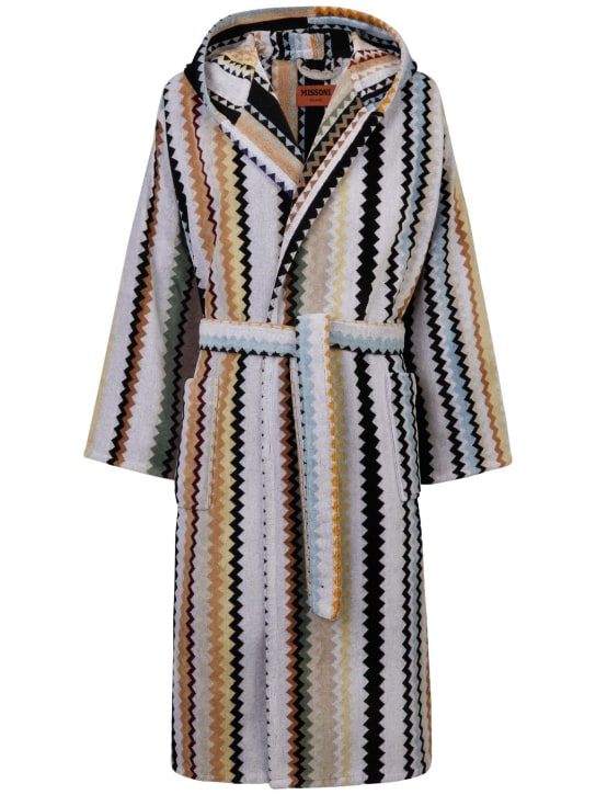 Missoni Home: Curt hooded bathrobe - Multicolor - men_0 | Luisa Via Roma