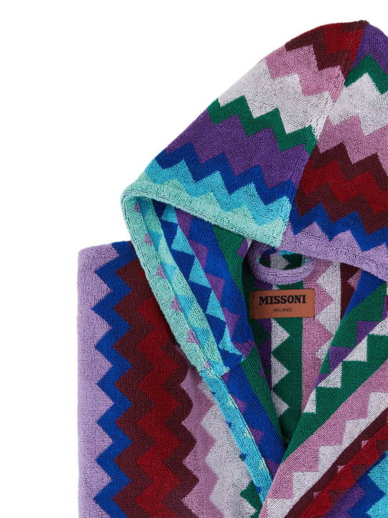 Missoni Home: Chantal hooded bathrobe - Multicolor - ecraft_1 | Luisa Via Roma