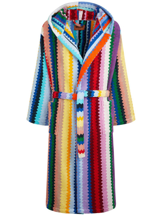 Missoni Home: Cecil hooded bathrobe - Multicolor - men_0 | Luisa Via Roma