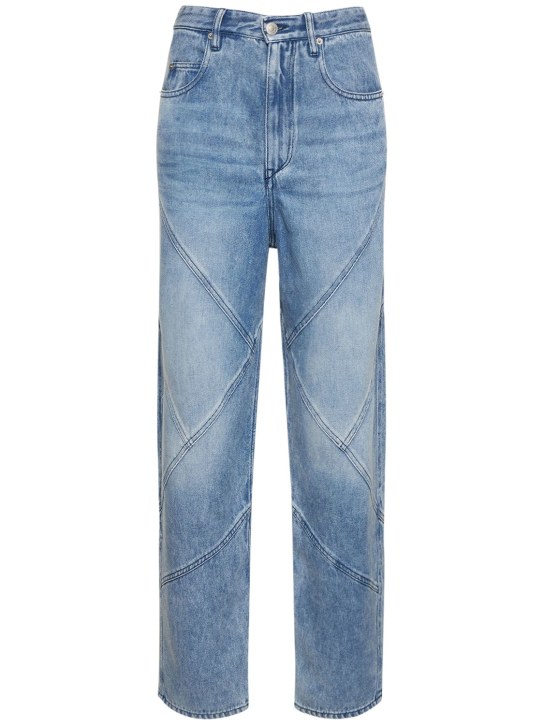 Marant Etoile: Corsy lyocell denim jeans - Blue - women_0 | Luisa Via Roma