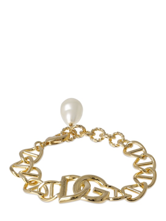 Dolce&Gabbana: DG chain bracelet - Gold - women_0 | Luisa Via Roma