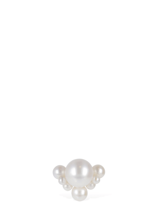 SOPHIE BILLE BRAHE: 14kt Chambre de Perle mono earring - Pearl - women_0 | Luisa Via Roma