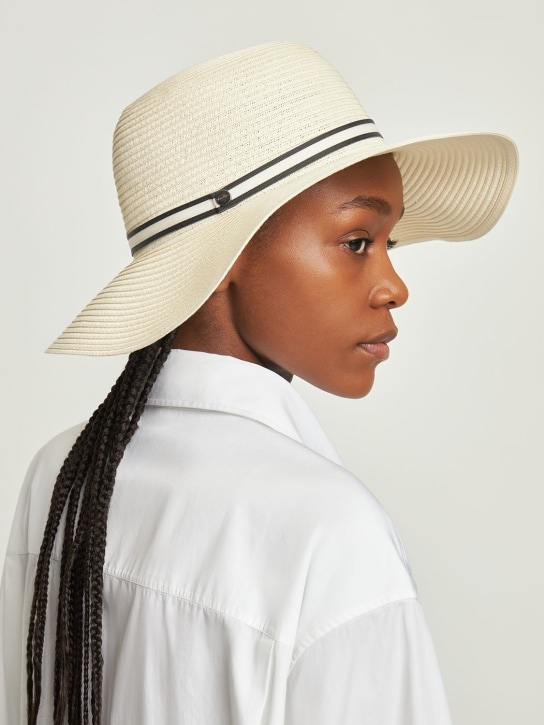 Borsalino: Giselle straw foldable hat - White - women_1 | Luisa Via Roma