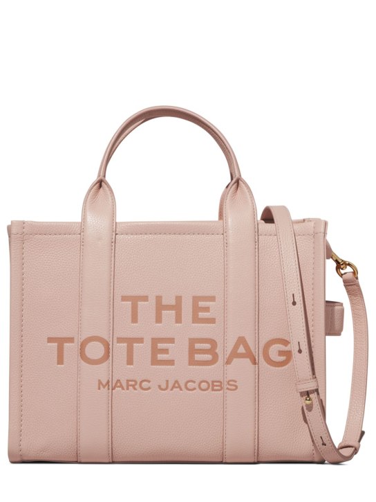 Marc Jacobs: The Medium leather tote bag - Rose - women_0 | Luisa Via Roma