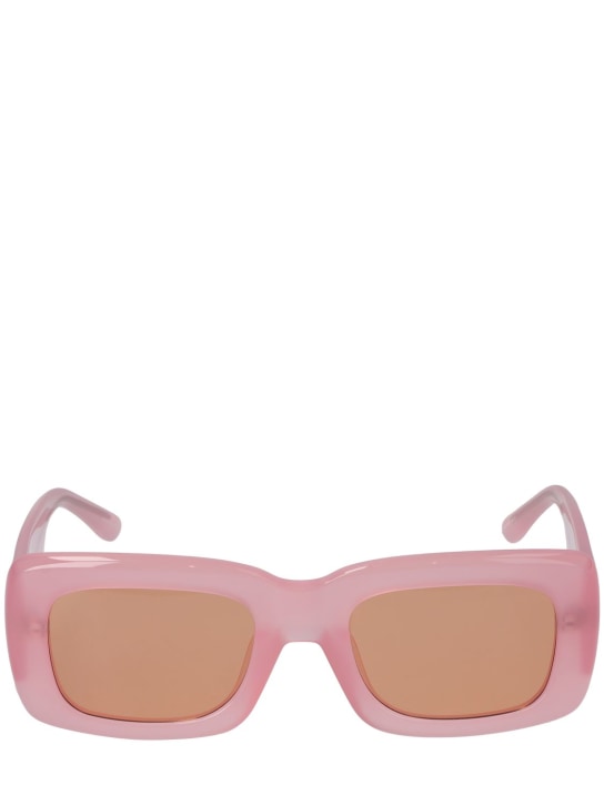 The Attico: Marfa squared acetate sunglasses - Pink - women_0 | Luisa Via Roma