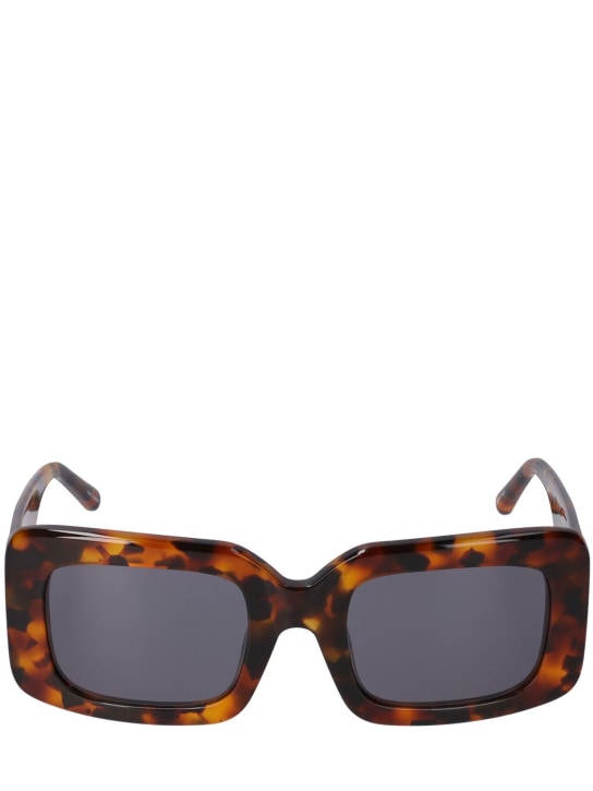 The Attico: Jorja squared acetate sunglasses - T-shell/Blue - women_0 | Luisa Via Roma