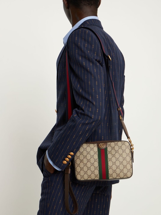 Gucci: Ophidia GG shoulder bag - men_1 | Luisa Via Roma