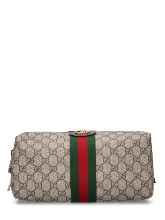 Gucci: The Gucci Savoy canvas toiletry bag - women_0 | Luisa Via Roma