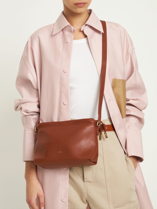 A.P.C.: Mini Sac Ninon shoulder bag - Cad Hazelnut - women_1 | Luisa Via Roma