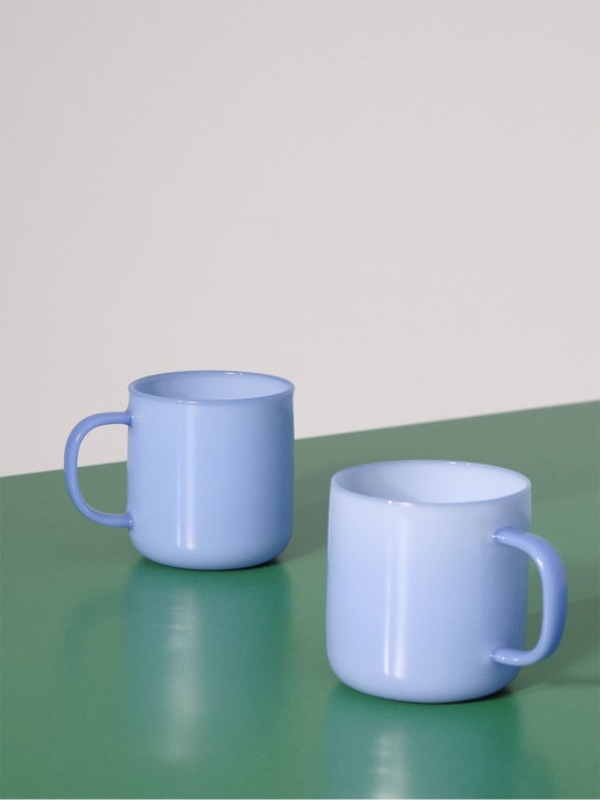 HAY: Set of 2 borosilicate mugs - Blue - ecraft_1 | Luisa Via Roma