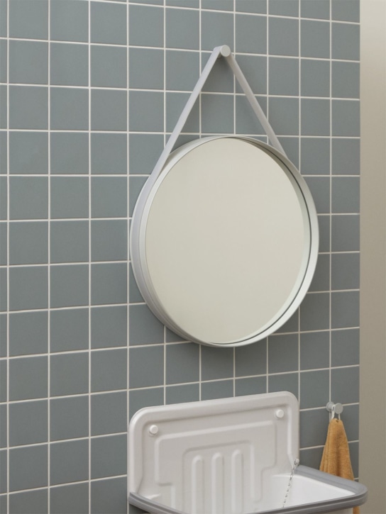 HAY: Strap mirror - Grey - ecraft_1 | Luisa Via Roma