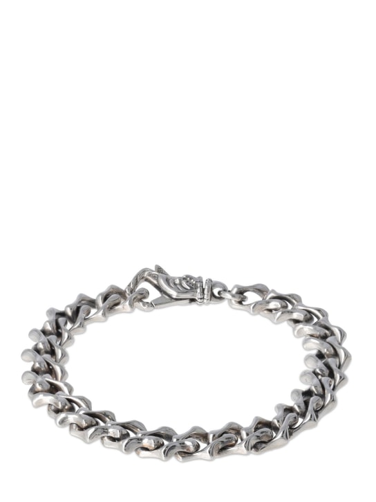 Emanuele Bicocchi: Sharp link chain bracelet - Silver - men_0 | Luisa Via Roma