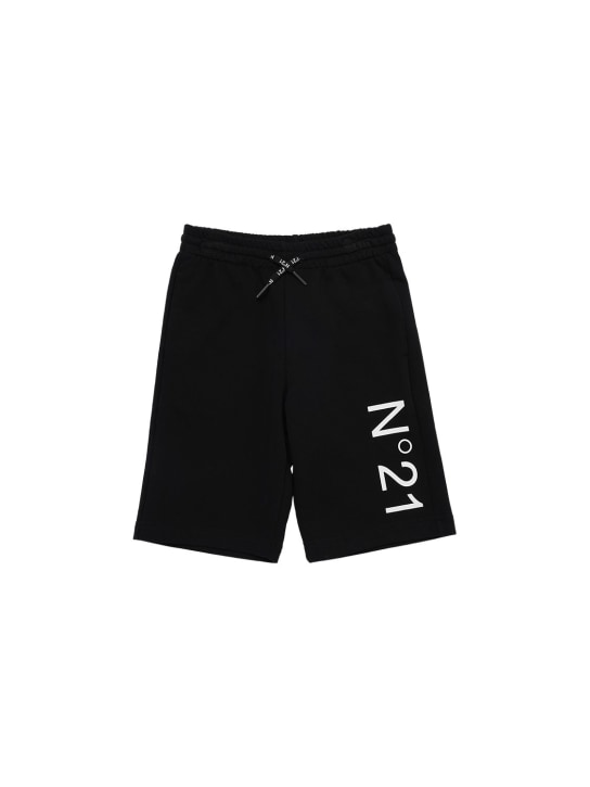 N°21: Shorts in cotone con logo - kids-boys_0 | Luisa Via Roma