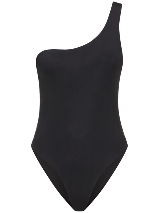 Pucci: Disappering logo onepiece swimsuit - Black - women_0 | Luisa Via Roma