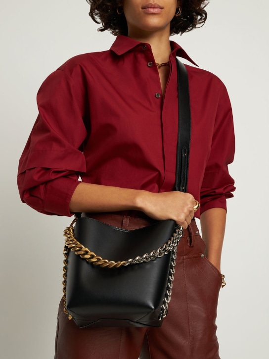 Stella McCartney: Alter Mat faux leather bucket bag - Black - women_1 | Luisa Via Roma
