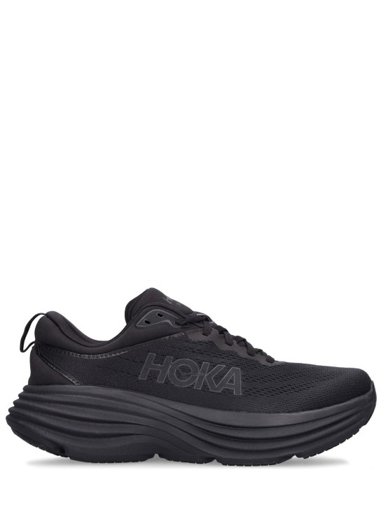 Hoka: Bondi 8 Lifestyle运动鞋 - 黑色 - women_0 | Luisa Via Roma
