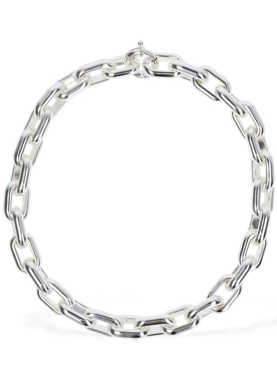 Federica Tosi: Lace Ella collar necklace - Silver - women_0 | Luisa Via Roma