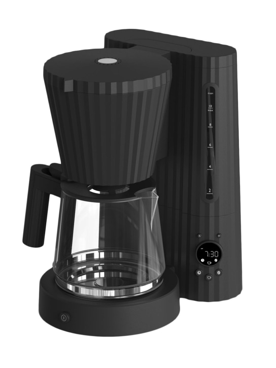 Alessi: Machine à café filtrée Plissé - Noir - ecraft_0 | Luisa Via Roma
