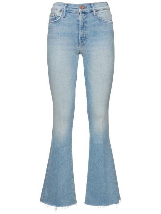 Mother: The Weekender frayed denim jeans - Blue - women_0 | Luisa Via Roma