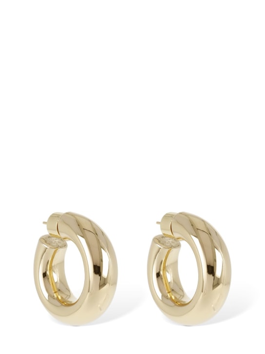 Jennifer Fisher: Jamma huggie earrings - Gold - women_0 | Luisa Via Roma