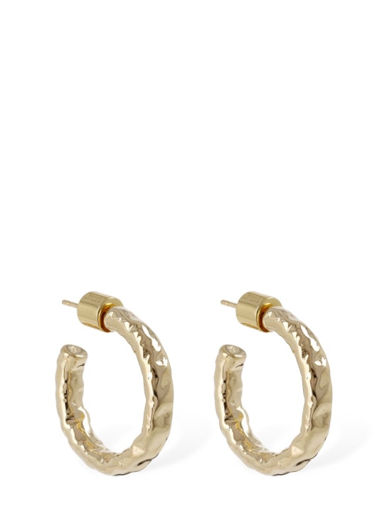 Jennifer Fisher: Hailey huggie earrings - Gold - women_0 | Luisa Via Roma