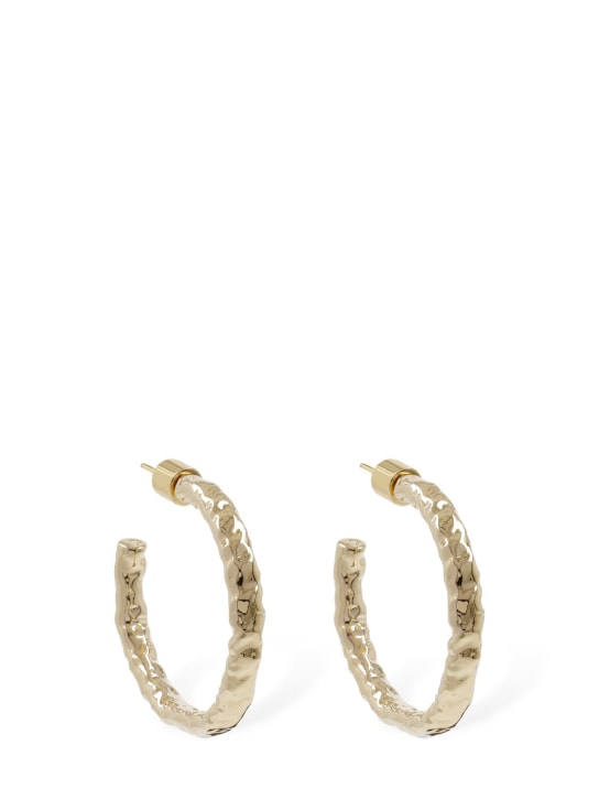 Jennifer Fisher: Mini Hailey hoop earrings - Gold - women_0 | Luisa Via Roma