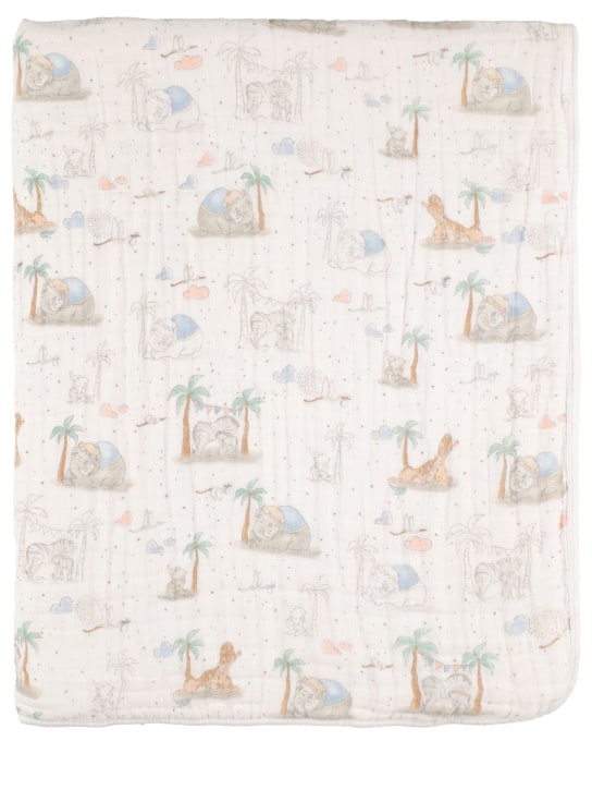 Aden + Anais: Dumbo print cotton muslin blanket - 멀티컬러 - kids-boys_0 | Luisa Via Roma